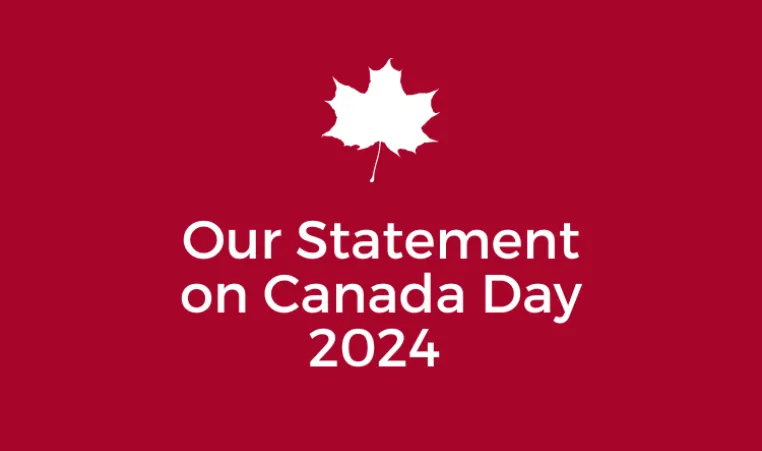 Text: Our Statement on Canada Day 2024