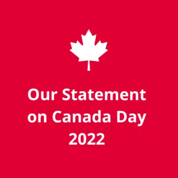 Our statement on Canada Day 2022