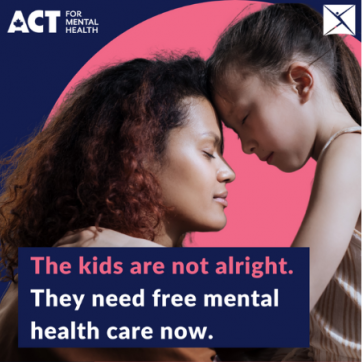 The kids are not alright. They need free mental health care now.  A girl and woman have their foreheads touching and their eyes closed.