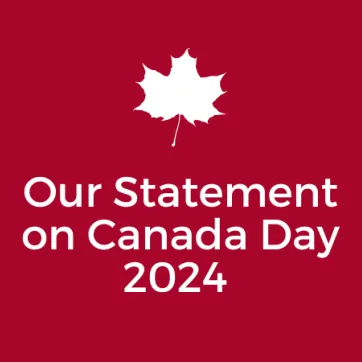Text: Our Statement on Canada Day 2024